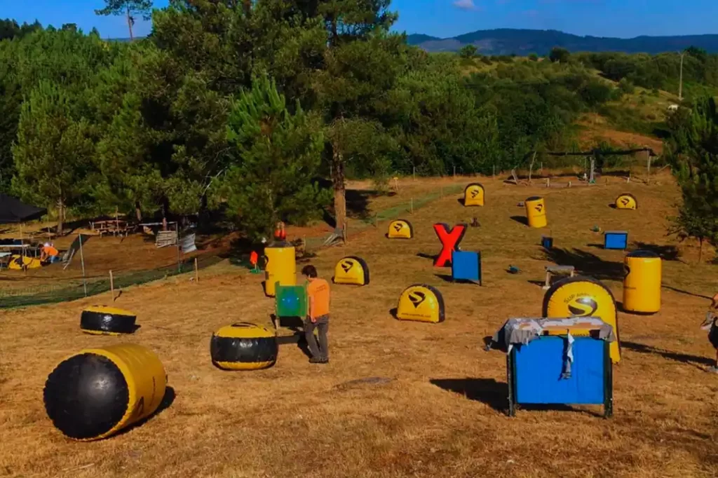 Escenario de paintball zona de carnaval