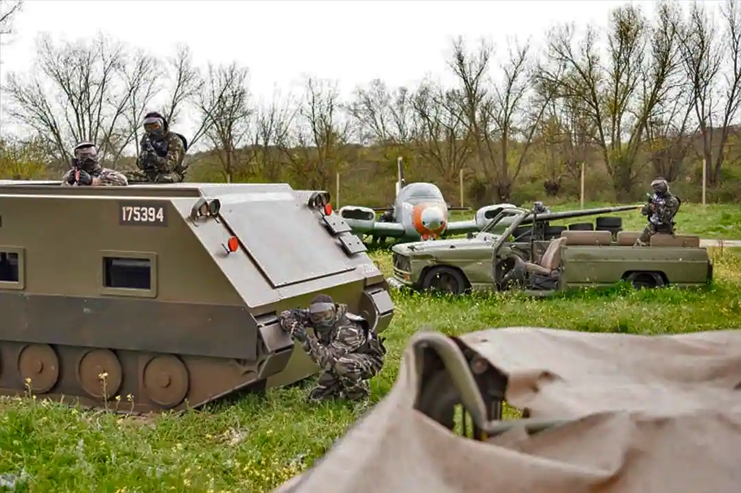 Escenario de paintball Zona militar