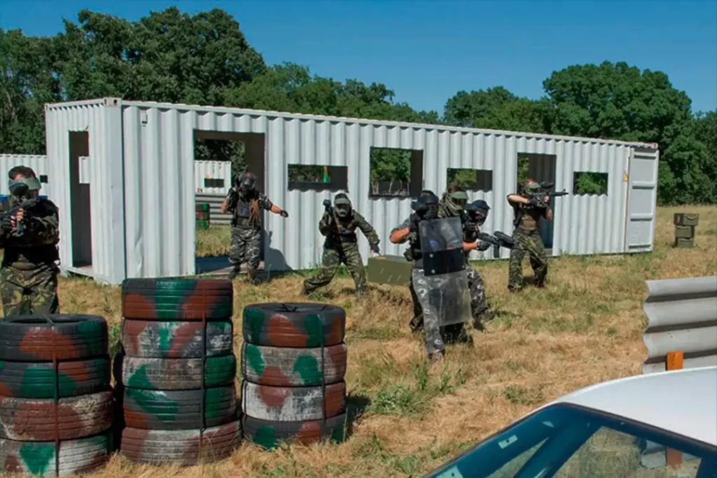 Escenario de paintball Zona apocalíptica